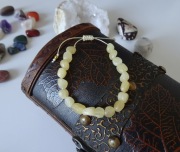 Bransoletka z kamieni - Kalcyt żółty Rękodzieło * CZAROITU CZAR