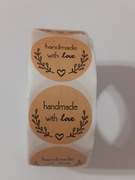 naklejki handmade with love