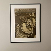 Plakat stara gazeta ramka 