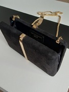 Torebka czarna kopertówka 