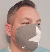 Maseczka bawełna 2 warstwy wielokrotnego użytku