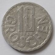 Moneta 10 groschen z 1968 roku