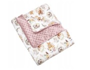 Kocyk Bawełna Premium + Minky 100x135 zimowy