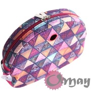 Różowy organizer do Obag MOON LIGHT trójkąty 2 kieszenie wkład wnętrze OMAY