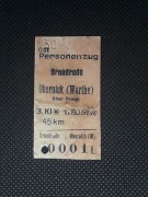 Magnes Bilet Brandrode (Palędzie) - Obernick (Warthe)