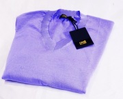 Cavalli Class Roberto  sweter damski merino L, XL fioletowy celline minge