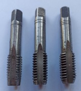 Gwintownik BSW 9/16" 12z calowy Whitwortha komplet 3 sztuki Wyprzedaż