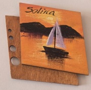 Magnes na lodówkę drewniany SOLINA Polańczyk Ustrzyki Tarnica Bieszczady 1K