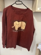 Bordowa bluza 44 xxl