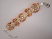 BRANSOLETKA "BŁYSKOTKA" MAKRAMA HAND MADE