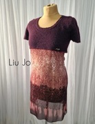Liu Jo tunika damska bordowa moher S M y2k