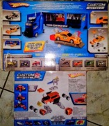 HOT Wheels dwa zestawy do skladania,tir z naczepa plus auto z wyrzutnia