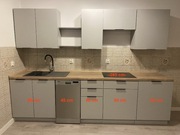 (oferta DO 4.01.26) Kuchnia blat 285 cm, zlew, zmywarka, szafki