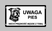 Wyjątkowe tabliczki uwaga zły pies duży wybór doberman, amstaff owczarek