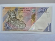 Banknot 20 zł TYSIĄCLECIE KORONACJI BOLESŁAWA CHROBREGO - NR 0030019