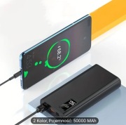 Power bank 50000 mAh, szybkie ładowanie 