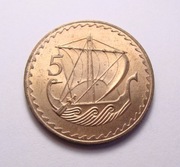 Cypr 5 mils 1979 Statek PIĘKNA!