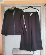 Komplet dresowy oversize made in Italy, czekoladowy brąz, nowy z metką