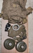 Zestaw wojskowy: Maska MC-1 + 2 Filtropochłaniacze + Torba "Deszczyk"