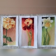 Obrazy ręcznie haftowane szt.3