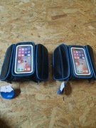 Uchwyt na telefon sakwa rowerowa podwójna na ramę