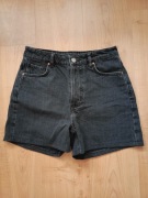 Czarno-szare szorty jeansowe Never Denim