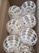 Bombki szydełkowe 6 szt 