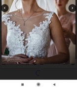 Piękna suknia ślubna w stylu księżniczki