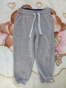Szare melanż brudny róż spodnie dresowe dresy Lupilu 98 - 104 troczki