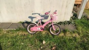 Rower rowerek dziecięcy 14" cali różowy polski lekki