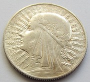 5 zł złotych Głowa Kobiety 1932 r. (5) Ag
