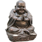 Dekoracja ogrodowa budda, solarna LED