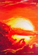 Słońce - czerwono-złoty zachód