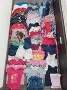 Zestaw paka paczka ubrań dla dziewczynki r. 98