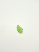 Zawieszka sea glass morskie szkło do naszyjnika biżuteria morska zielone 