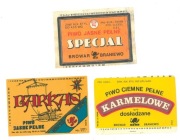 zestaw etykiet browar Braniewo