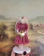 Aniolek stojacy prezent  handmade  16cm