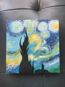 Obraz ręcznie malowany akryl