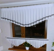 Firany- komplet kuchenny -lambrekin + zazdroski