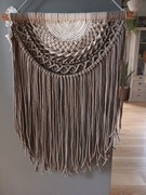 Dekoracja ścienna, makrama, 49 cm x 74 cm.