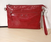 Kopertówka/torba duża (A4) /Jennifer & Jennifer/ WiśniowaMiękkaEkoskóra.