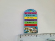 Magnes na lodówkę - 891f. CINQUE TERRE Włochy DROGOWSKAZY