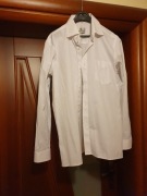 Koszula biała wizytowa 164 cm kołnierzyk 36