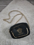 Torebka Versace perfums Czarna saszetka nerka versace mini