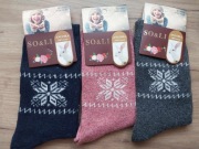 Skarpety z angory damskie 3 pary 35 zł 