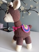 Alpaka ,zrobiona ręcznie na szydełku 