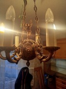 Żyrandol mosiężny