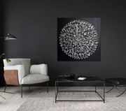 Srebrna Lilia | Obraz RĘCZNIE malowany