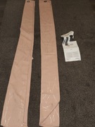 Komplet Zasłon Blackout Deconovo 140x229 cm | Różowe ze Srebrnym Wzore