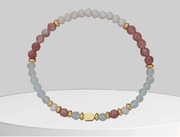 Bransoletka kamienie naturalne jadeit kamień słoneczny hematyt